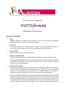 Concurso Fotografía – PHOTOformas