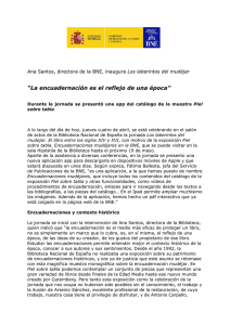 nota de prensa - Biblioteca Nacional de España