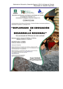 Diplomado en Educación y Desarrollo Regional, UPN 31