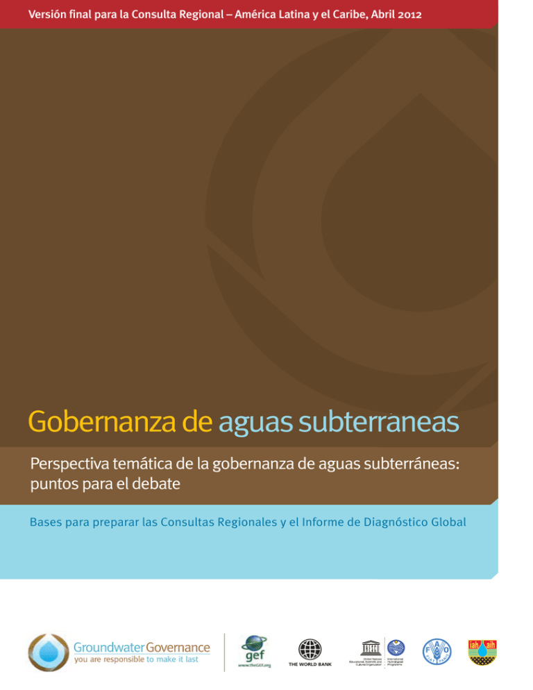 Gobernanza Deaguas Subterráneas