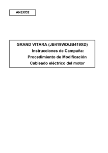 GRAND VITARA (JB419WD/JB419XD) Instrucciones de Campaña