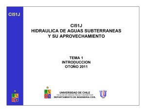 CI51J HIDRAULICA DE AGUAS SUBTERRANEAS Y SU - U