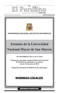 Estatuto de la Universidad Nacional Mayor de San Marcos