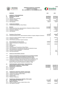 CP-02 INGRESOS 2012 2013 4 INGRESOS Y OTROS BENEFICIOS