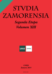 STVDIA ZAMORENSIA. Segunda Etapa. Volumen XIII