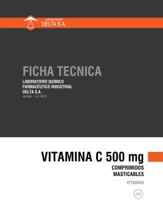 FICHA TECNICA VITAMINA C 500 mg