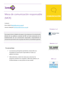 Mesa de comunicación responsable (MCR)
