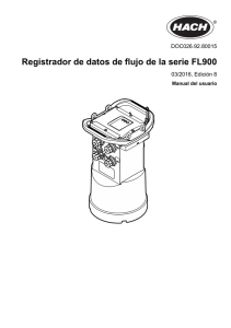 Registrador de datos de flujo de la serie FL900