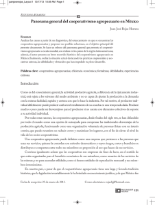 Panorama general del cooperativismo agropecuario