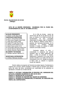 Pleno 24-04-2012 - Ayuntamiento de Arriate