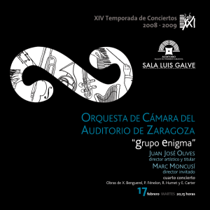 cuarto concierto - Auditorio de Zaragoza