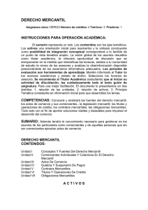 derecho mercantil