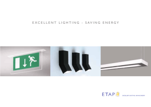 excellent lighting - saving energy