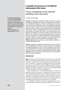 La gestión por procesos en la Editorial Universitaria Félix Varela