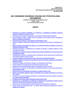 XIX Congreso de Fitopatología (Noviembre 2010)