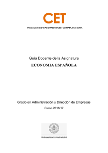 GUÍA DOCENTE - economia española 2016-2017