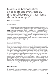 Mesilato de bromocriptina - ADA Therapy for Diabetes Mellitus
