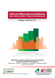 Informe Mercado Inmobiliario - Agencia Nacional de Vivienda