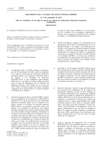 Reglamento (UE) no 1072/2013 del Banco Central Europeo, de 24