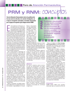RNM y PRM - Fundación Pharmaceutical Care