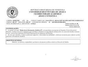29_Derecho_Año 3_PASANTIA VI - Universidad Bicentenaria de