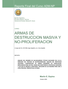 ARMAS DE DESTRUCCION MASIVA Y NO