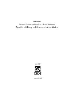 Opinión pública y política exterior en México