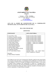 Acta Pleno 13 junio 2015 - Ayuntamiento de Talayuela
