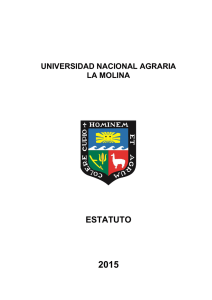 Estatuto - Universidad Nacional Agraria La Molina