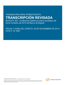 Transcripción - Banco de Bogotá