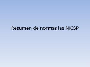 Comparación de los NICSP y NIC-NIIF