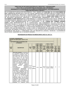 Fallo LPN 69-2014 - Secretaría de Salud de Tlaxcala