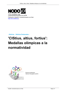 `CIStius, altius, fortius`: Medallas olímpicas a la normatividad