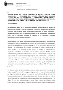 Informe 6/2016 - Gobierno de Canarias