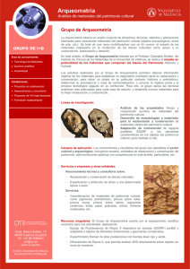 Arqueometría - Universitat de València