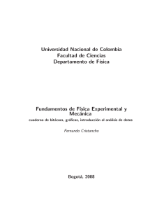 Universidad Nacional de Colombia Facultad de Ciencias