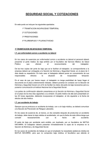 seguridad social y cotizaciones - Universidad Pública de Navarra