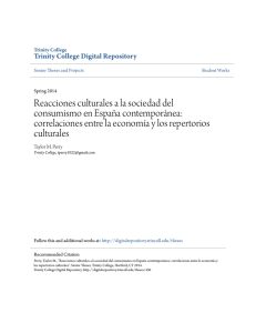 Reacciones culturales a la sociedad del consumismo en Espa&Atilde;&plusmn;a