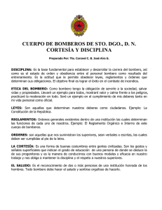 Cortesía y Disciplina - Cuerpo de Bomberos de Santo Domingo