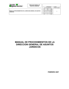 manual de procedimientos de la direccion general de asuntos
