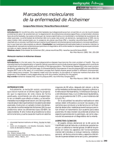 Marcadores moleculares de la enfermedad de Alzheimer