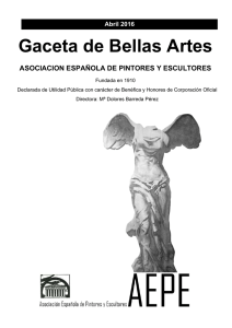 Gaceta de Bellas Artes - Asociación Española de Pintores y Escultores
