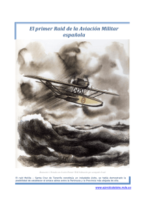 El primer Raid de la Aviación Militar española