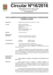 XII CAMPEONATO MASCULINO DE GOLF DE CASTILLA Y LEON