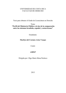 UNIVERSIDAD DE COSTA RICA FACULTAD DE DERECHO Tesis
