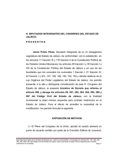 H. DIPUTADOS INTEGRANTES DEL CONGRESO DEL