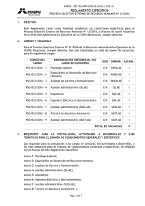 reglamento específico