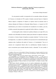 Reformas tributarias y la política comercial: Veracruz, un