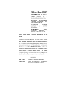 sdf-jrc-15/2015 actor - Tribunal Electoral del Poder Judicial de la