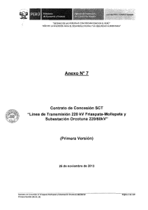 Anexo N0 7 Contrato de Concesión SCT ^«1 "Línea de Transmisión